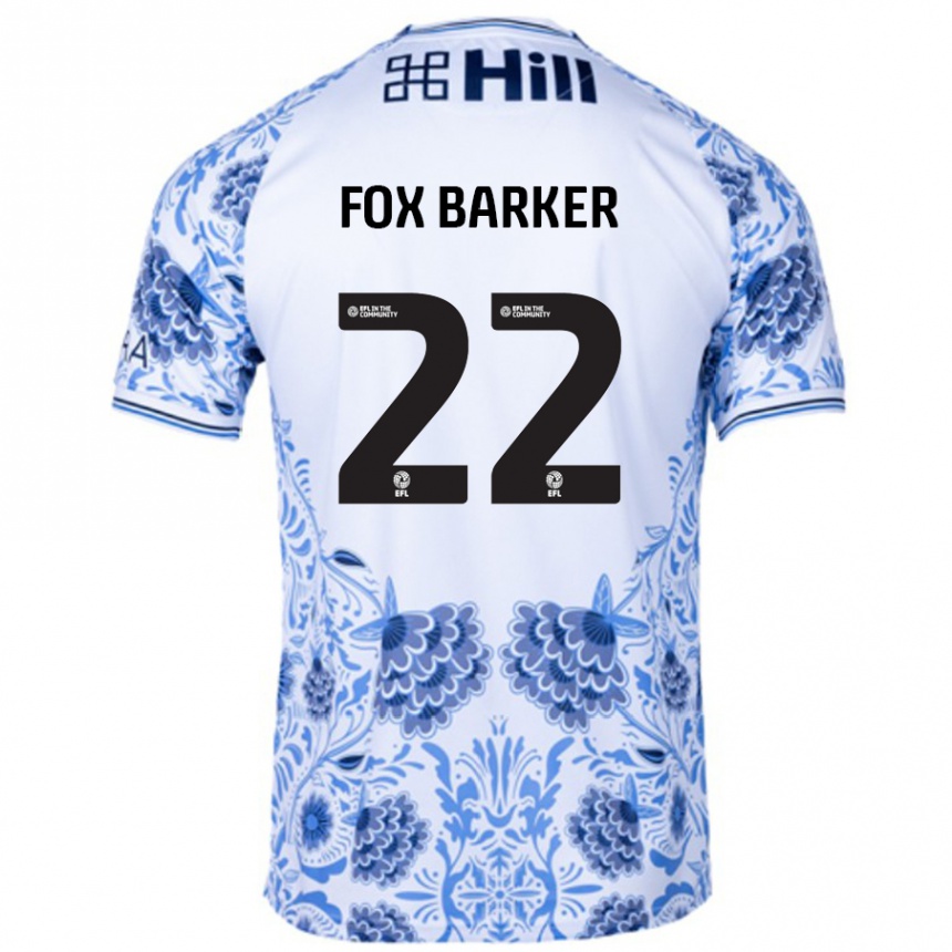 Kids Football Mistie Fox-Barker #22 White Blue Away Jersey 2024/25 T-Shirt Australia