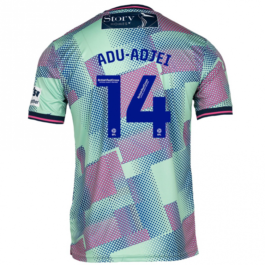 Kids Football Daniel Adu-Adjei #14 Green Away Jersey 2024/25 T-Shirt Australia