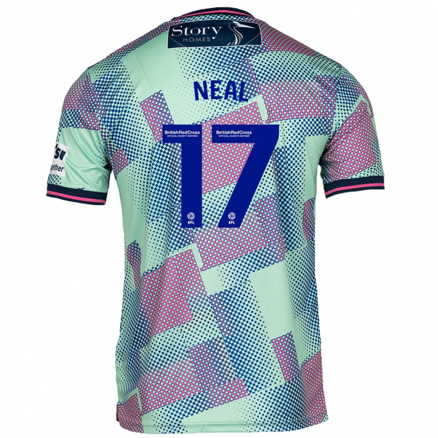 Kids Football Harrison Neal #17 Green Away Jersey 2024/25 T-Shirt Australia