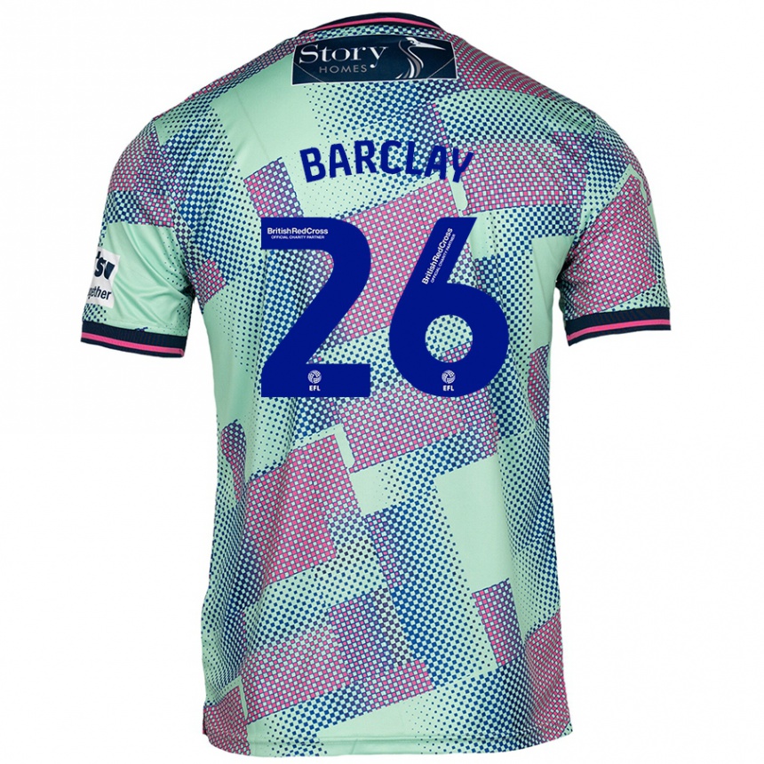 Kids Football Ben Barclay #26 Green Away Jersey 2024/25 T-Shirt Australia