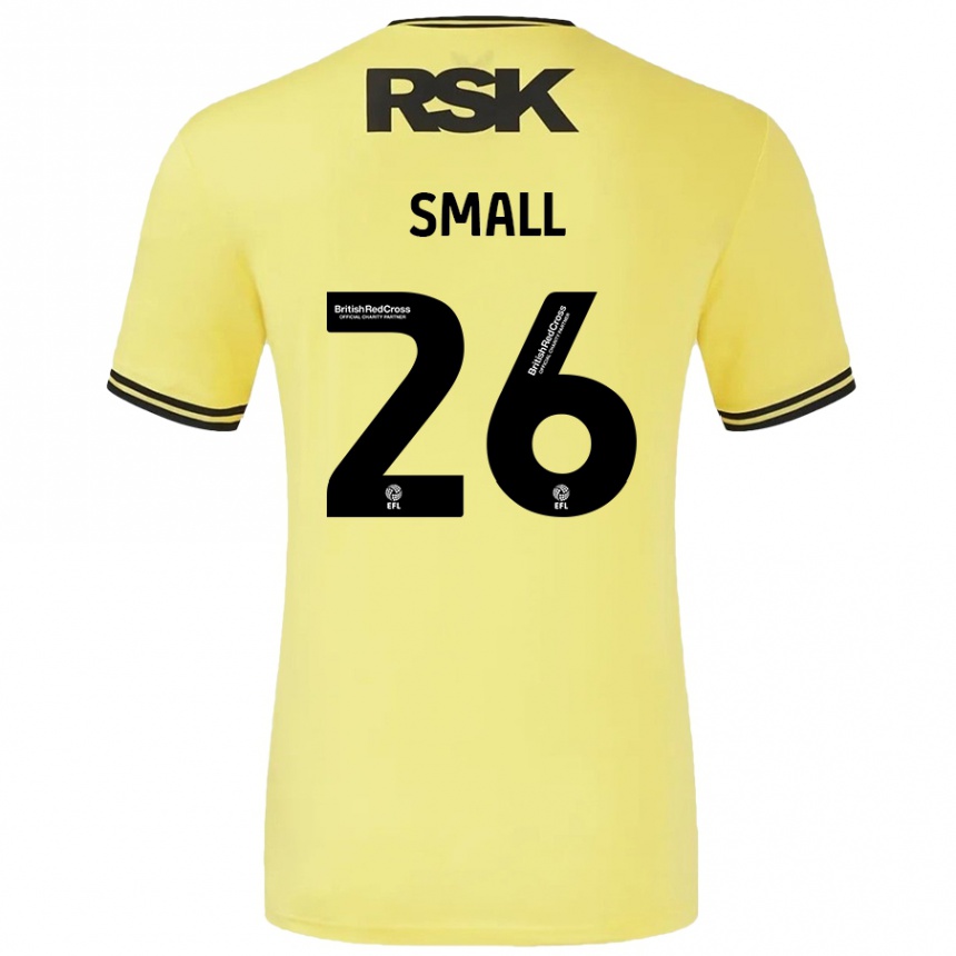 Kids Football Thierry Small #26 Yellow Black Away Jersey 2024/25 T-Shirt Australia