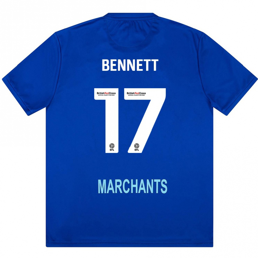 Kids Football Scot Bennett #17 Green Away Jersey 2024/25 T-Shirt Australia