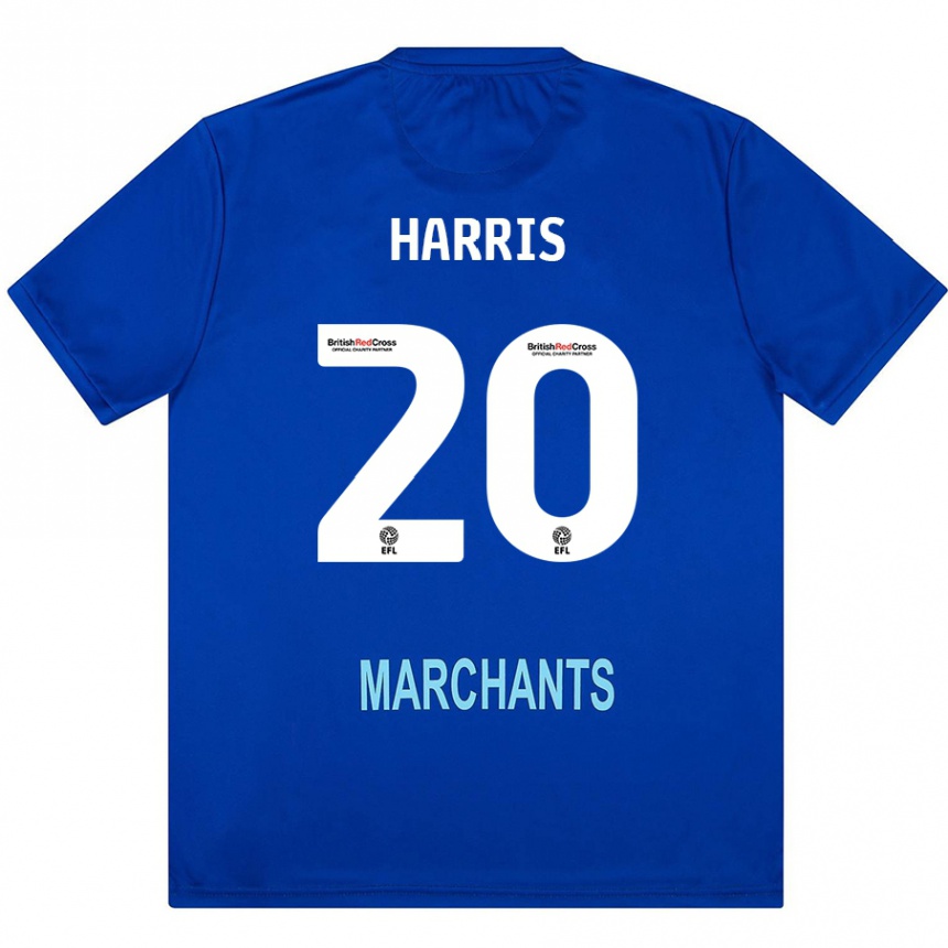 Kids Football Max Harris #20 Green Away Jersey 2024/25 T-Shirt Australia