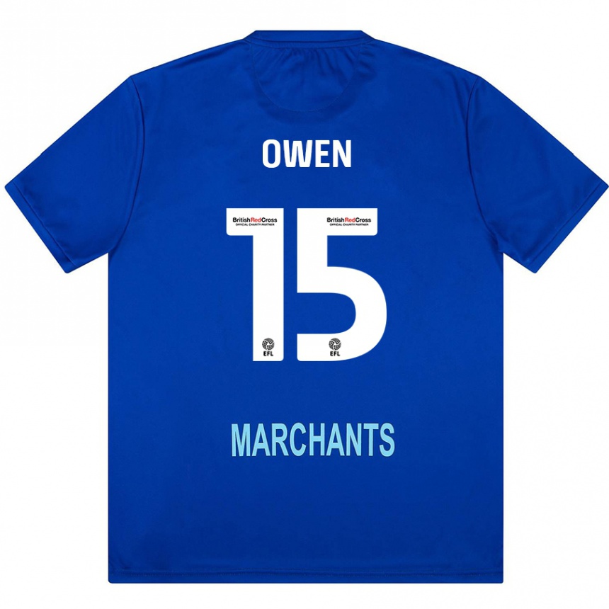 Kids Football Emily Owen #15 Green Away Jersey 2024/25 T-Shirt Australia