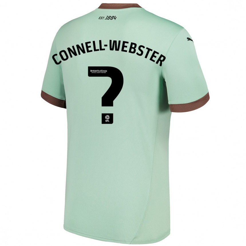 Kids Football Braidy Connell-Webster #0 Pale Green Away Jersey 2024/25 T-Shirt Australia