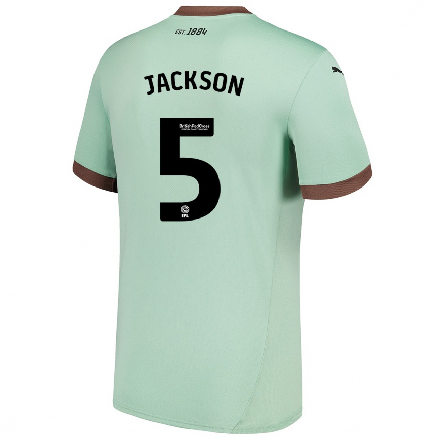 Kids Football Sarah Jackson #5 Pale Green Away Jersey 2024/25 T-Shirt Australia