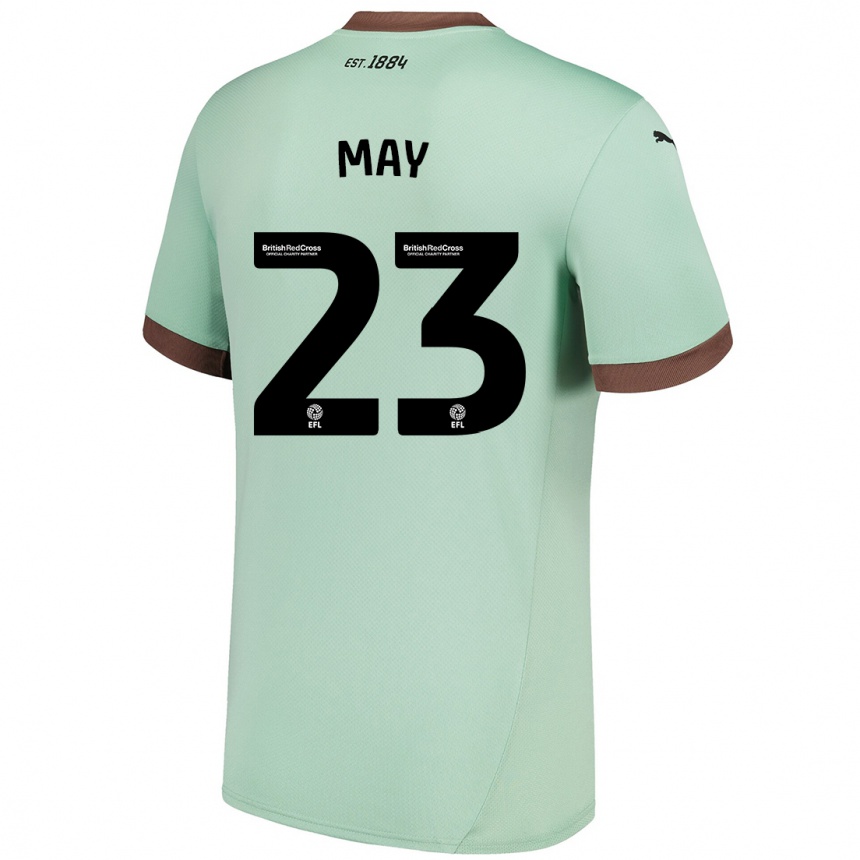 Kids Football Rebecca May #23 Pale Green Away Jersey 2024/25 T-Shirt Australia