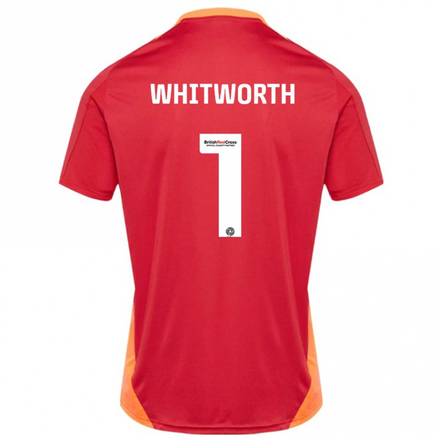 Kids Football Joe Whitworth #1 Blue Off White Away Jersey 2024/25 T-Shirt Australia