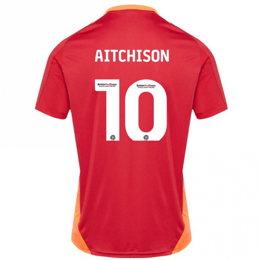 Kids Football Jack Aitchison #10 Blue Off White Away Jersey 2024/25 T-Shirt Australia