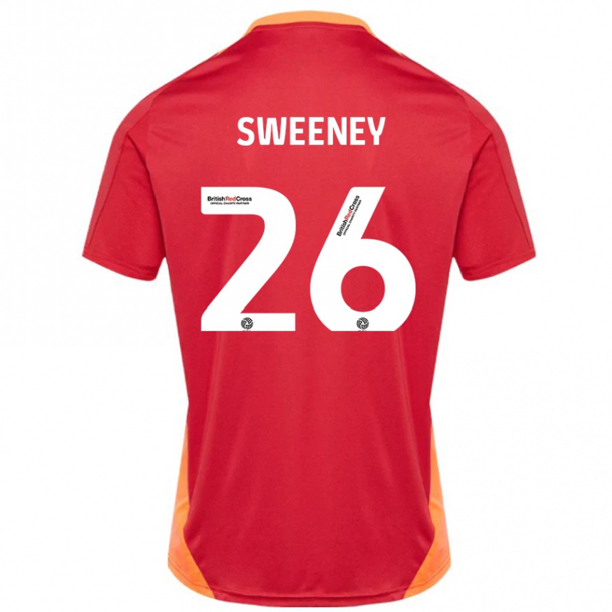 Kids Football Pierce Sweeney #26 Blue Off White Away Jersey 2024/25 T-Shirt Australia