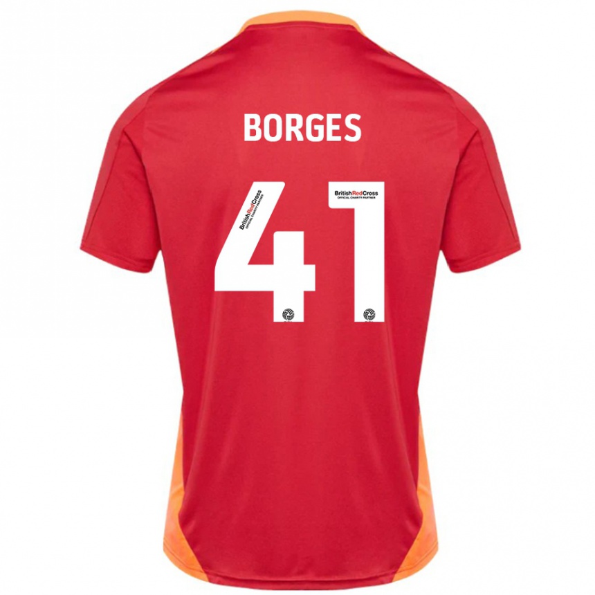 Kids Football Pedro Borges #41 Blue Off White Away Jersey 2024/25 T-Shirt Australia