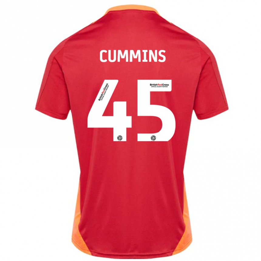 Kids Football Charlie Cummins #45 Blue Off White Away Jersey 2024/25 T-Shirt Australia