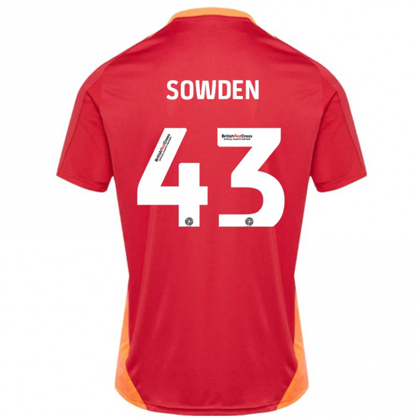 Kids Football Andrew Sowden #43 Blue Off White Away Jersey 2024/25 T-Shirt Australia