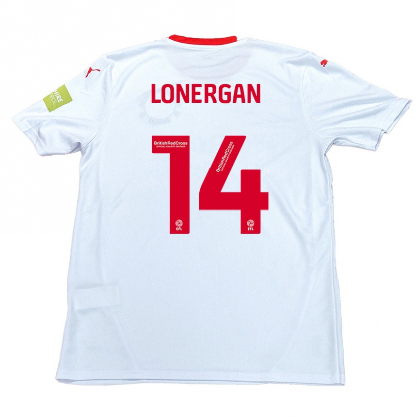 Kids Football Tommy Lonergan #14 White Away Jersey 2024/25 T-Shirt Australia