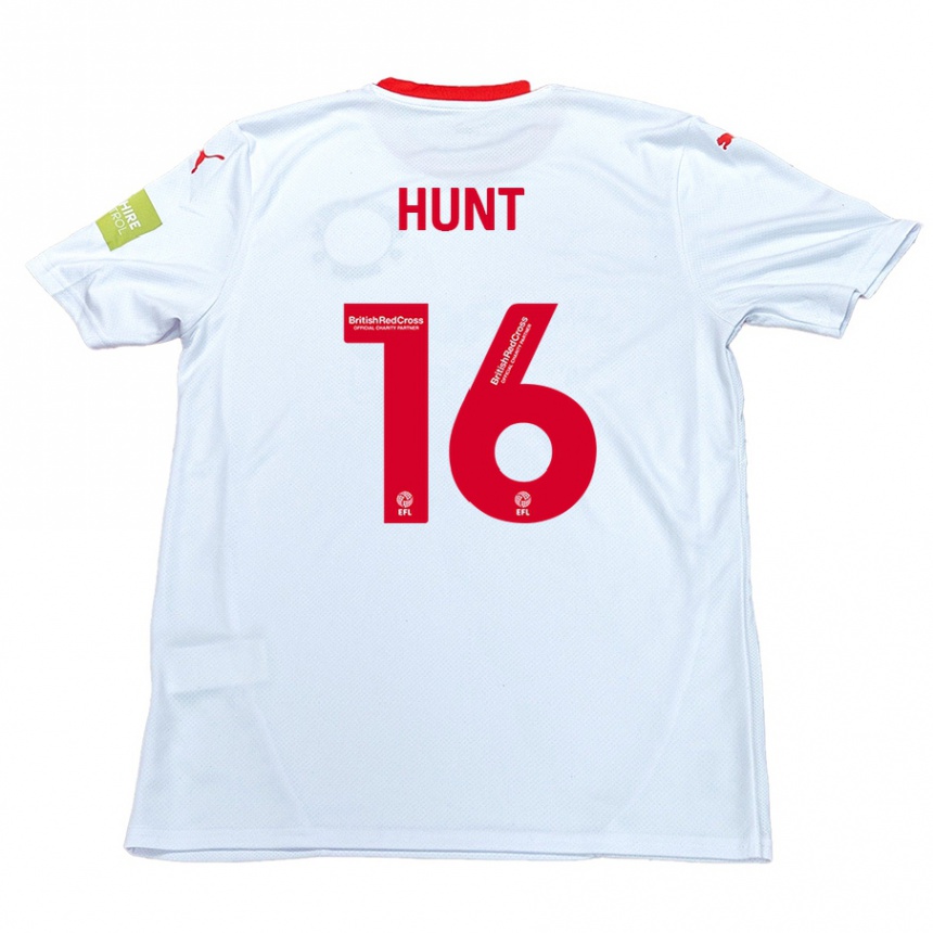 Kids Football Mackenzie Hunt #16 White Away Jersey 2024/25 T-Shirt Australia