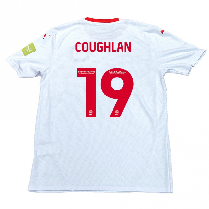 Kids Football Ronan Coughlan #19 White Away Jersey 2024/25 T-Shirt Australia