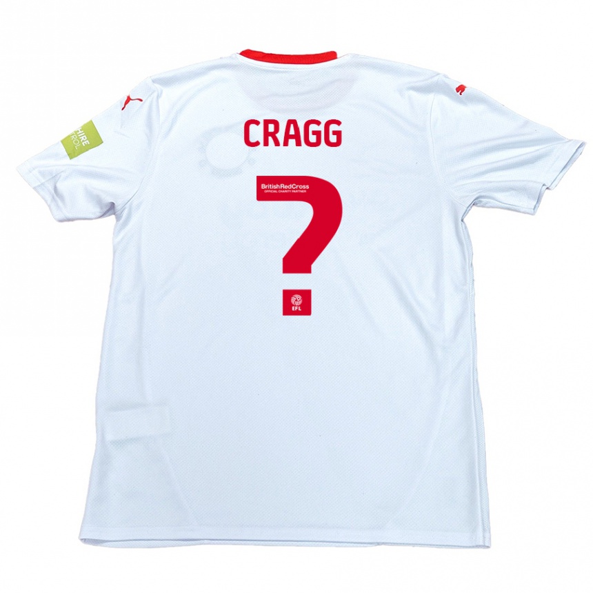 Kids Football Rio Cragg #0 White Away Jersey 2024/25 T-Shirt Australia