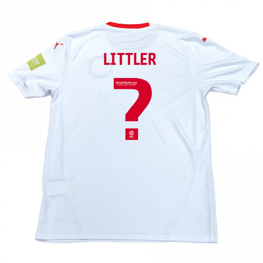 Kids Football Zack Littler #0 White Away Jersey 2024/25 T-Shirt Australia