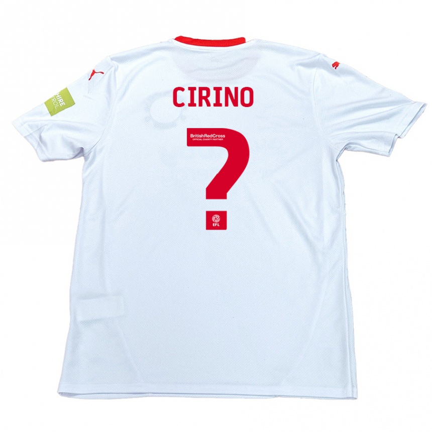 Kids Football Raffaele Cirino #0 White Away Jersey 2024/25 T-Shirt Australia