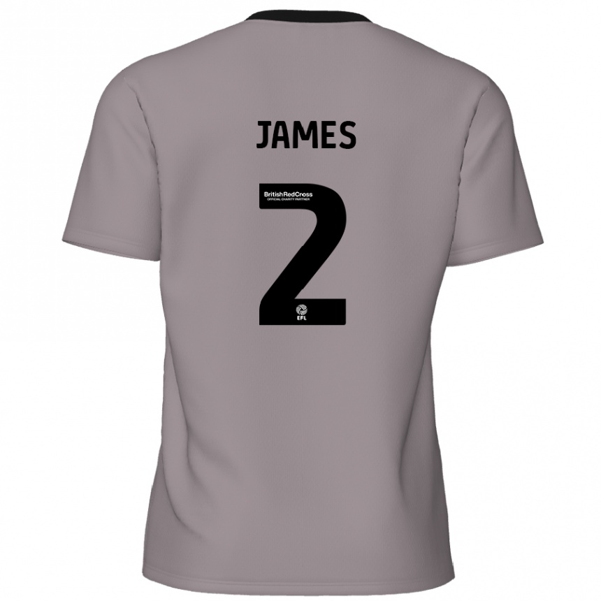 Kids Football Tom James #2 Grey Away Jersey 2024/25 T-Shirt Australia