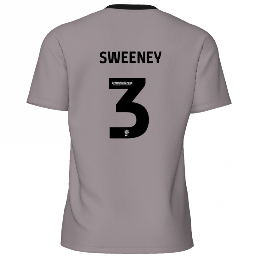 Kids Football Jayden Sweeney #3 Grey Away Jersey 2024/25 T-Shirt Australia