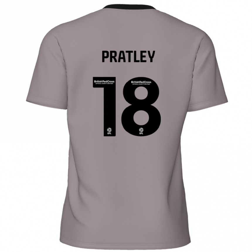 Kids Football Darren Pratley #18 Grey Away Jersey 2024/25 T-Shirt Australia