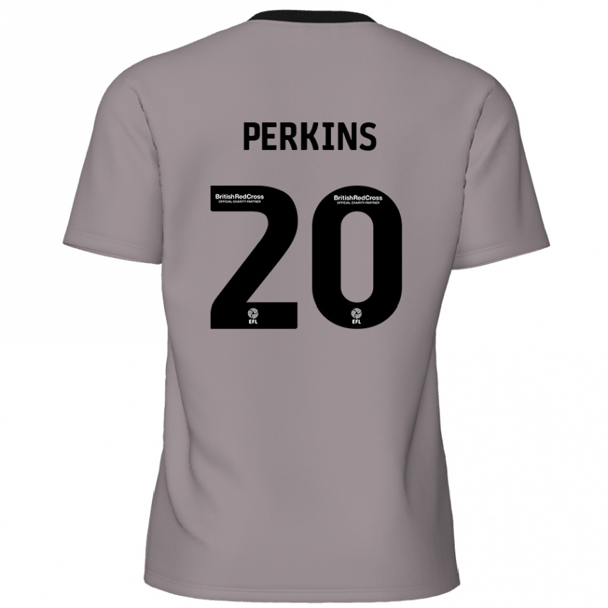 Kids Football Sonny Perkins #20 Grey Away Jersey 2024/25 T-Shirt Australia