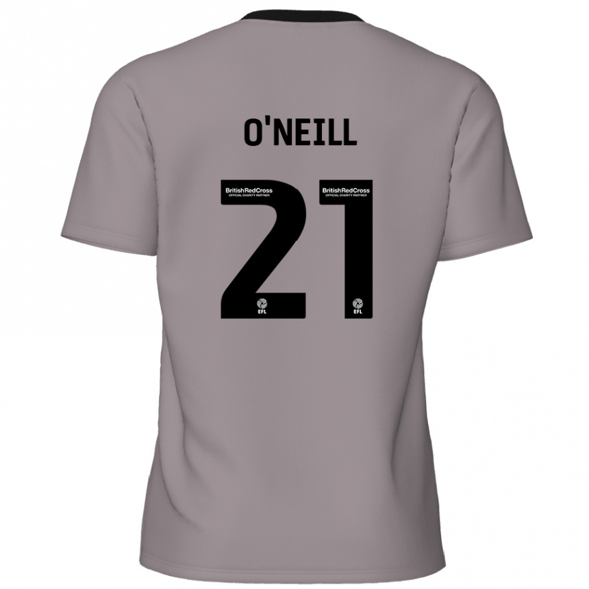 Kids Football Ollie O'neill #21 Grey Away Jersey 2024/25 T-Shirt Australia