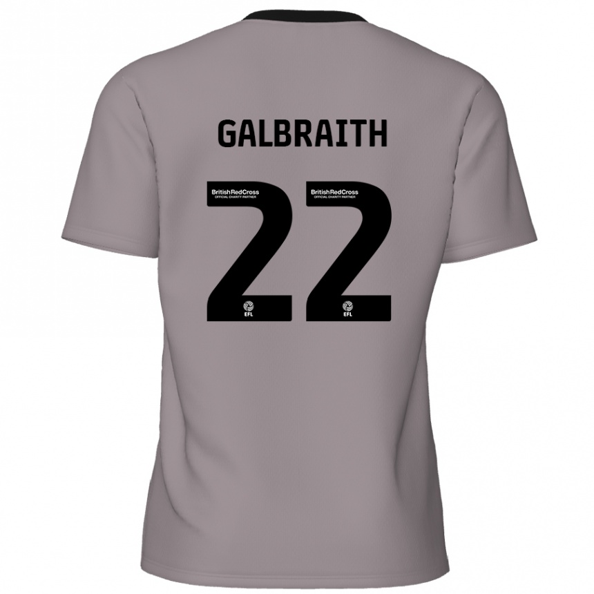 Kids Football Ethan Galbraith #22 Grey Away Jersey 2024/25 T-Shirt Australia