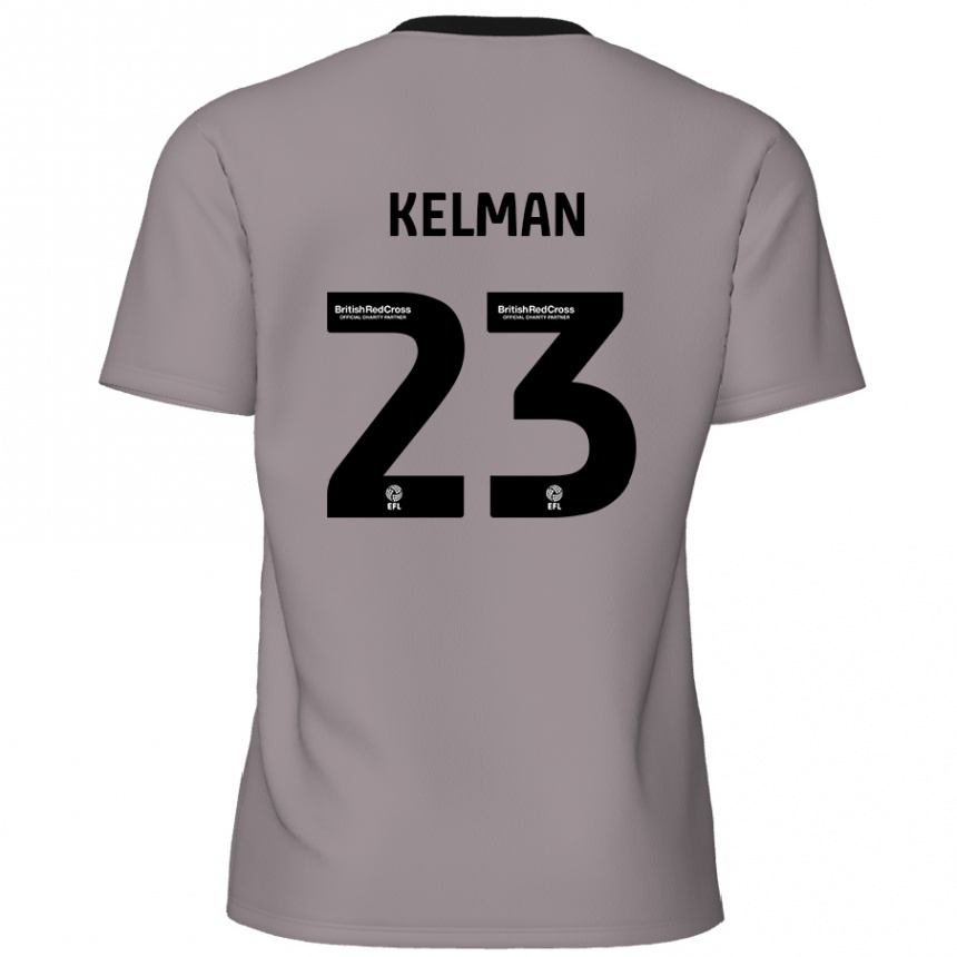 Kids Football Charlie Kelman #23 Grey Away Jersey 2024/25 T-Shirt Australia