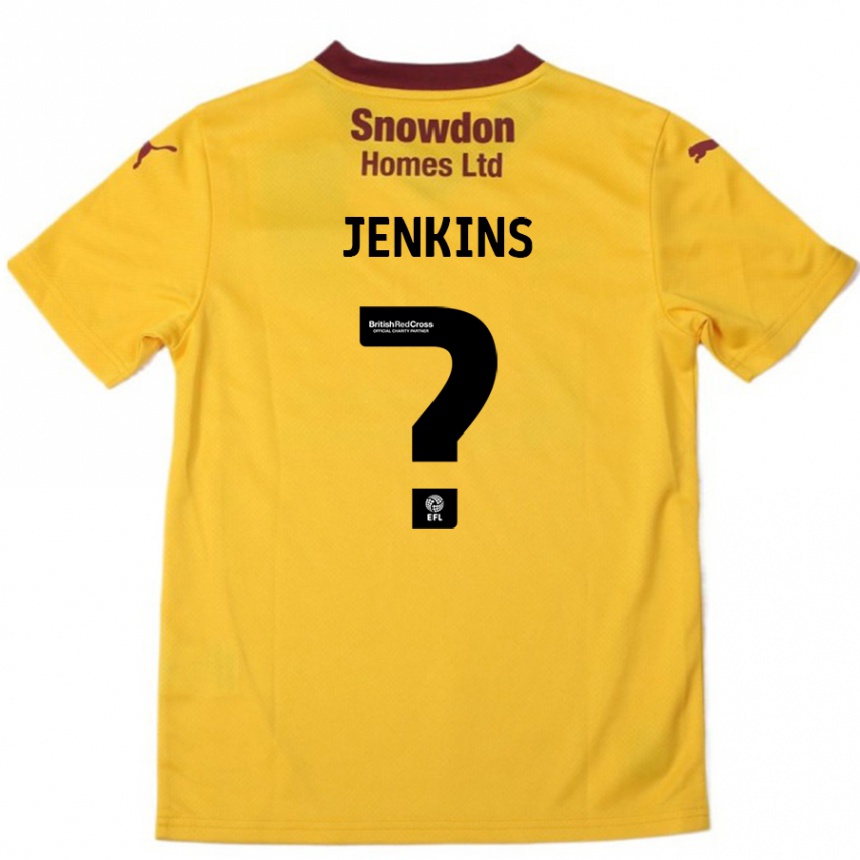 Kids Football Leo Jenkins #0 Orange  Burgundy Away Jersey 2024/25 T-Shirt Australia