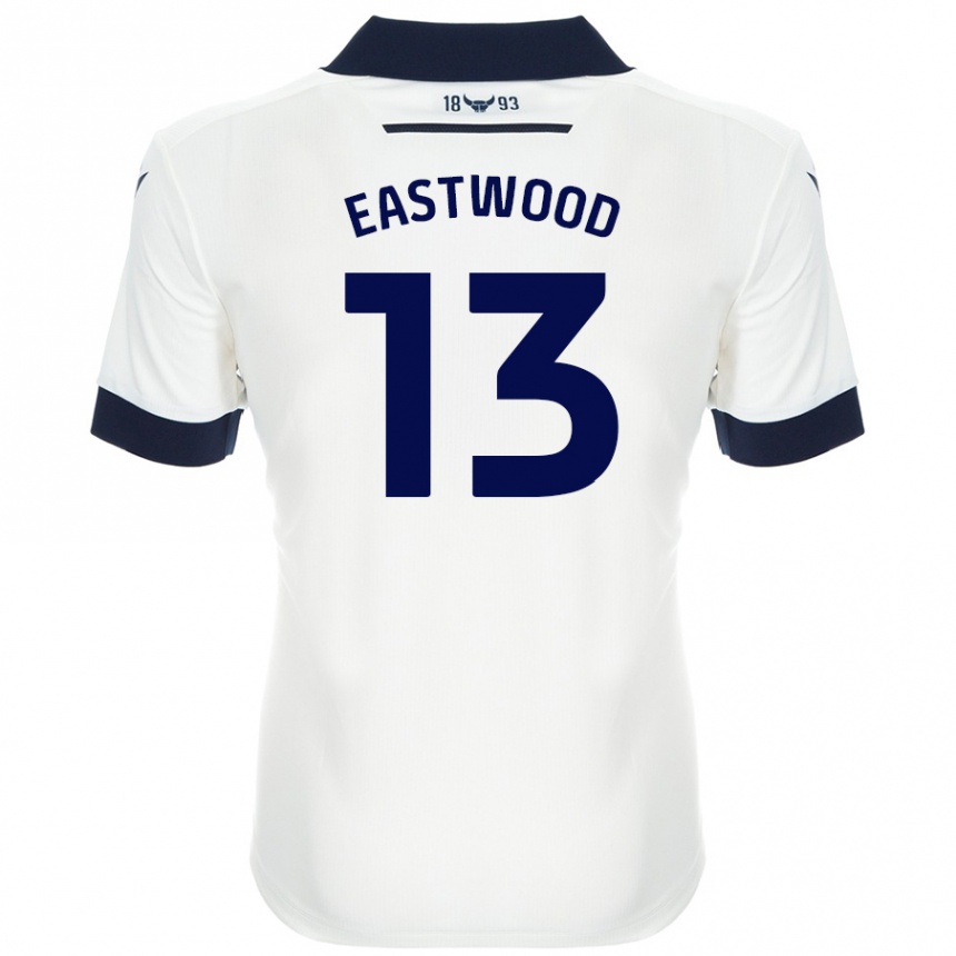 Kids Football Simon Eastwood #13 White Navy Blue Away Jersey 2024/25 T-Shirt Australia