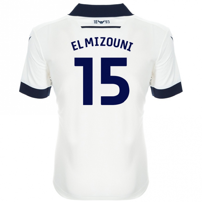 Kids Football Idris El Mizouni #15 White Navy Blue Away Jersey 2024/25 T-Shirt Australia