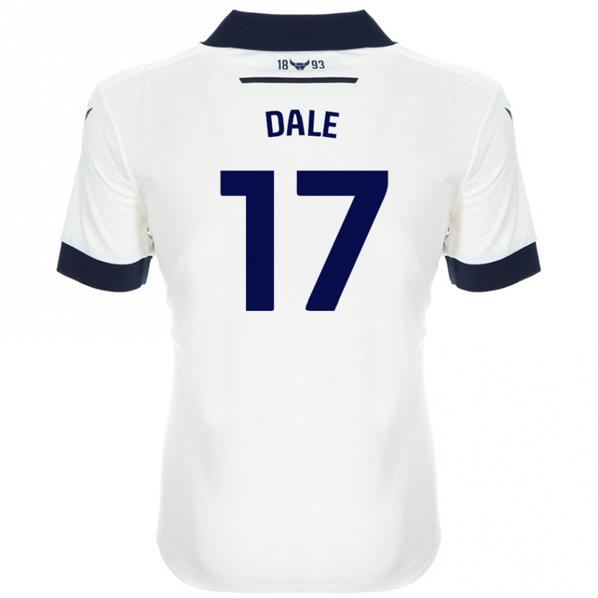 Kids Football Owen Dale #17 White Navy Blue Away Jersey 2024/25 T-Shirt Australia