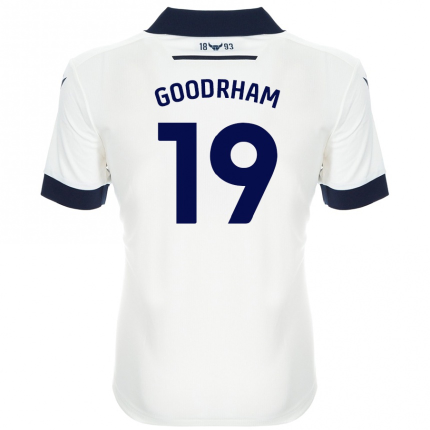 Kids Football Tyler Goodrham #19 White Navy Blue Away Jersey 2024/25 T-Shirt Australia