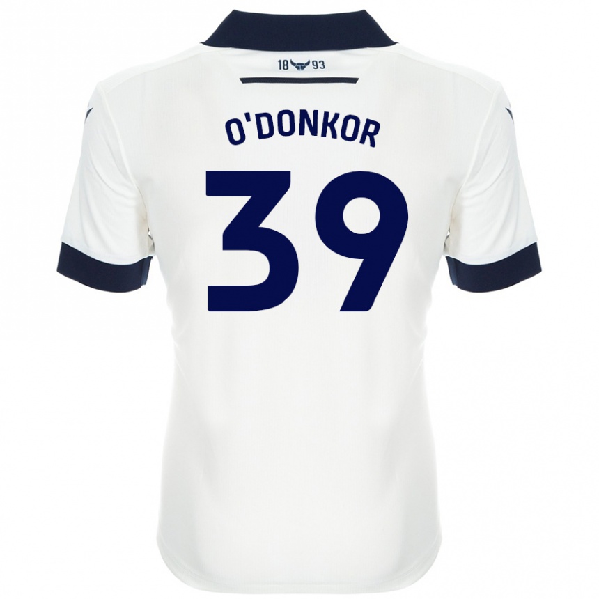 Kids Football Gatlin O'donkor #39 White Navy Blue Away Jersey 2024/25 T-Shirt Australia