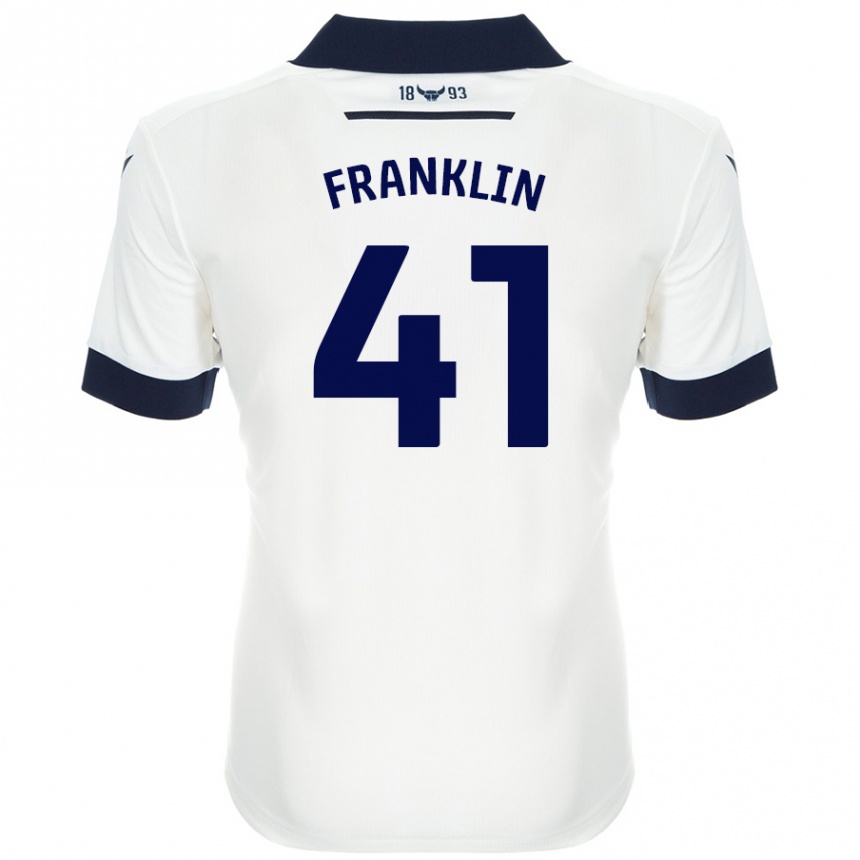 Kids Football George Franklin #41 White Navy Blue Away Jersey 2024/25 T-Shirt Australia