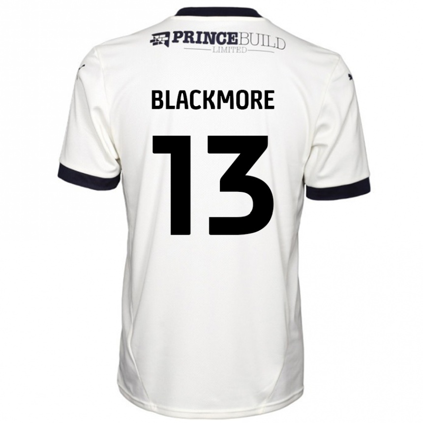 Kids Football Will Blackmore #13 Off White Black Away Jersey 2024/25 T-Shirt Australia