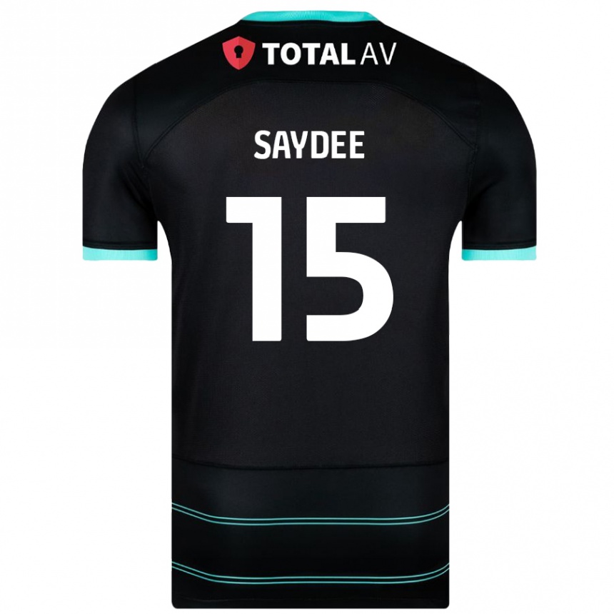 Kids Football Christian Saydee #15 Black Away Jersey 2024/25 T-Shirt Australia