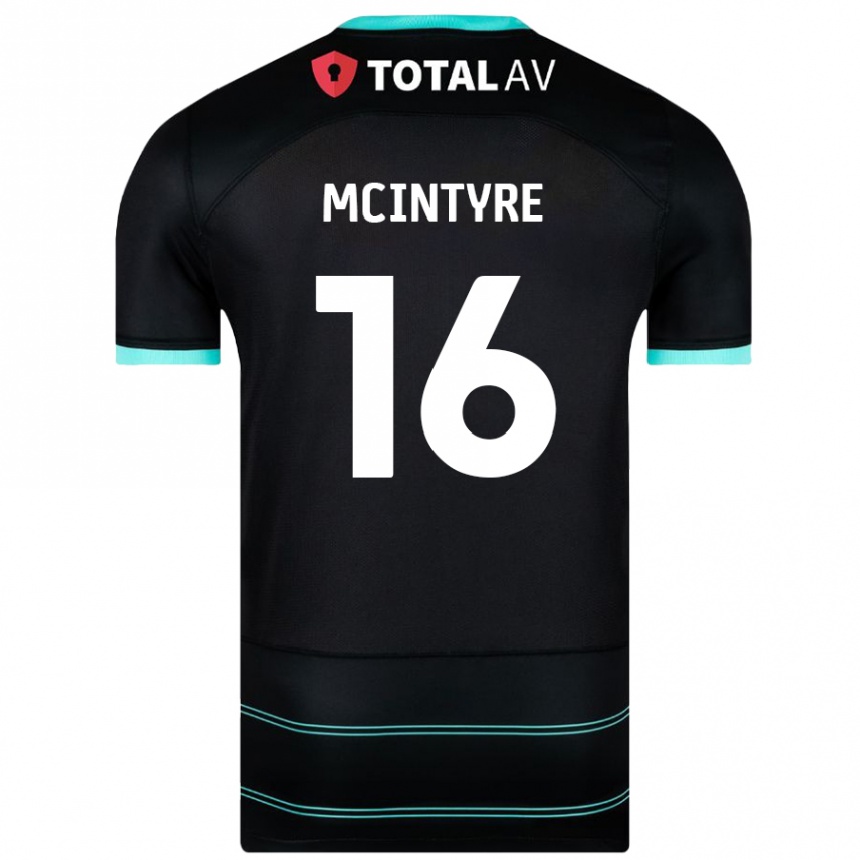 Kids Football Tom Mcintyre #16 Black Away Jersey 2024/25 T-Shirt Australia