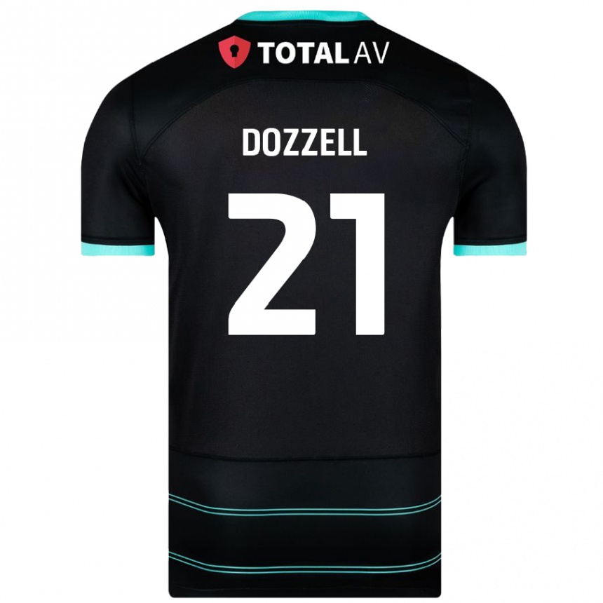 Kids Football Andre Dozzell #21 Black Away Jersey 2024/25 T-Shirt Australia