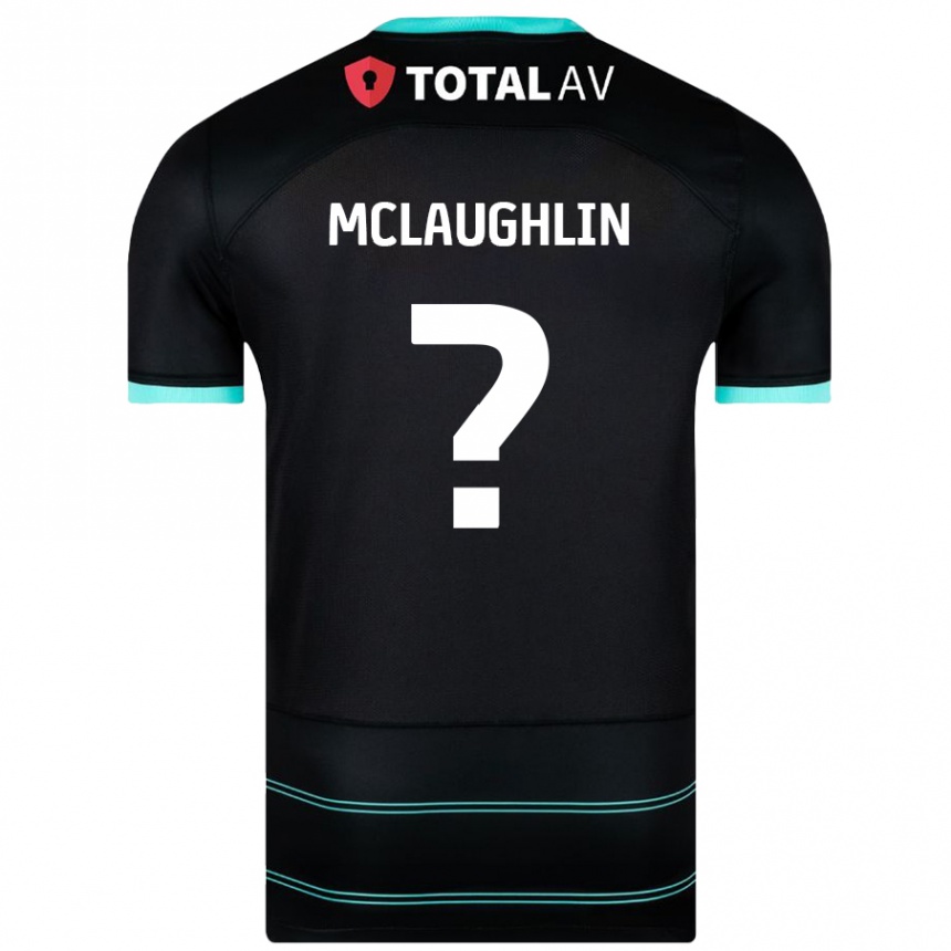 Kids Football Erin Mclaughlin #0 Black Away Jersey 2024/25 T-Shirt Australia