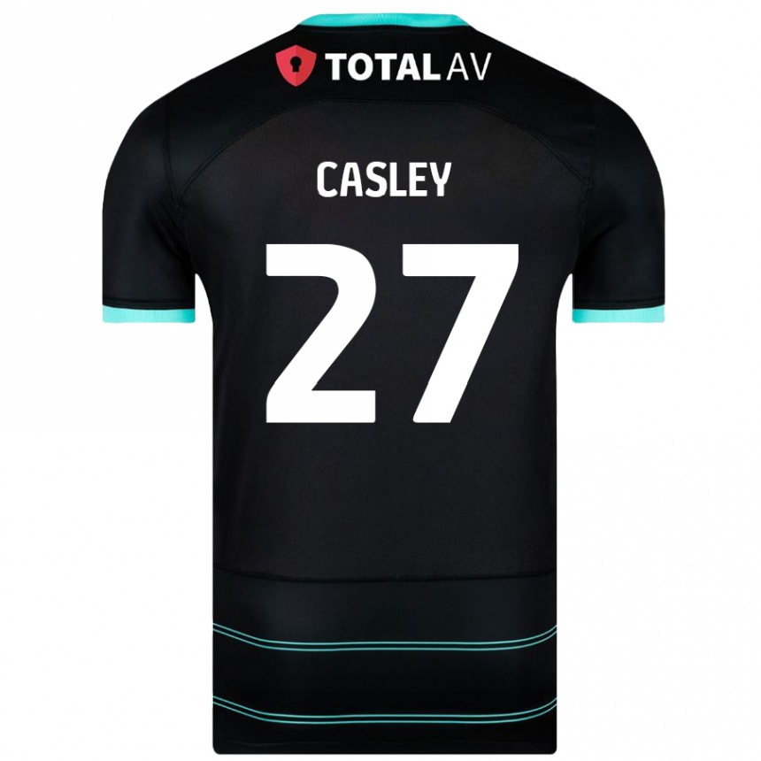 Kids Football Riva Casley #27 Black Away Jersey 2024/25 T-Shirt Australia