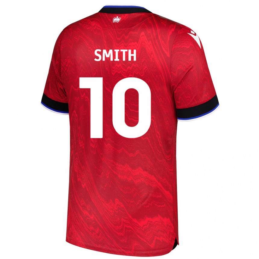 Kids Football Sam Smith #10 Red Black Away Jersey 2024/25 T-Shirt Australia