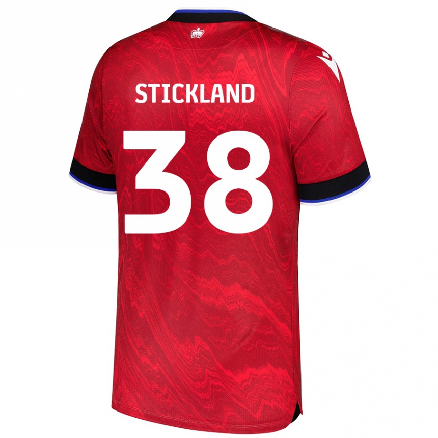 Kids Football Michael Stickland #38 Red Black Away Jersey 2024/25 T-Shirt Australia