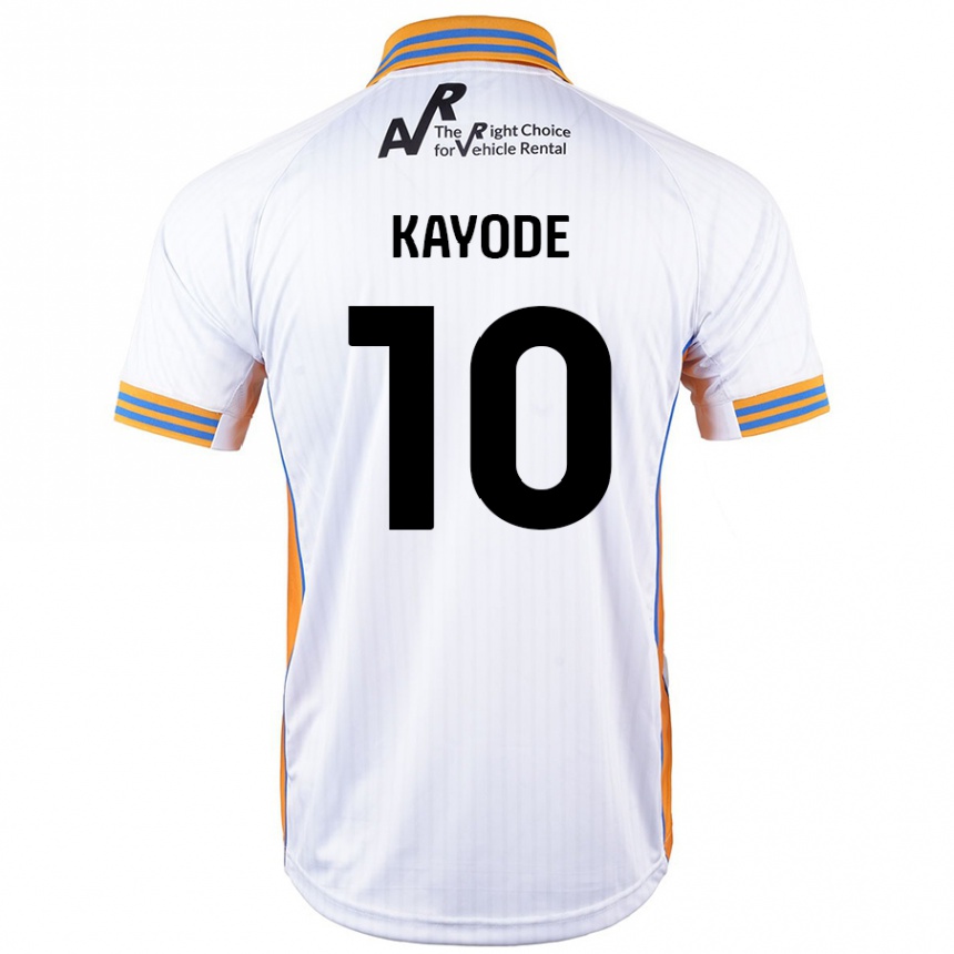 Kids Football Joshua Kayode #10 White Away Jersey 2024/25 T-Shirt Australia