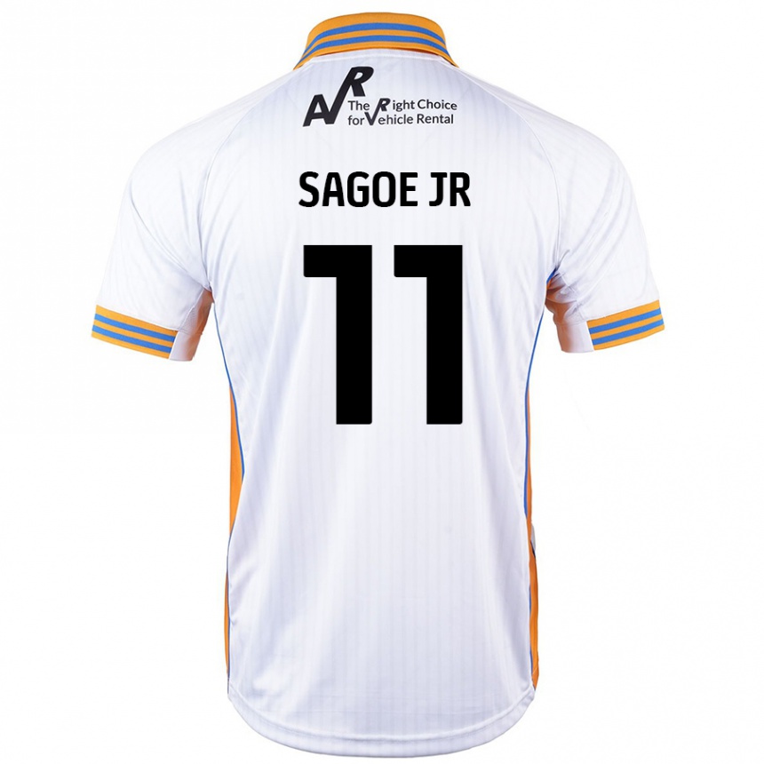 Kids Football Charles Sagoe Jr #11 White Away Jersey 2024/25 T-Shirt Australia