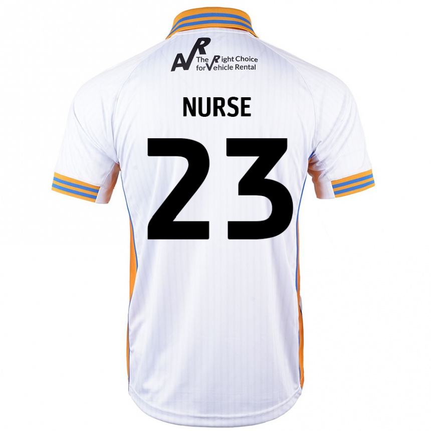 Kids Football George Nurse #23 White Away Jersey 2024/25 T-Shirt Australia