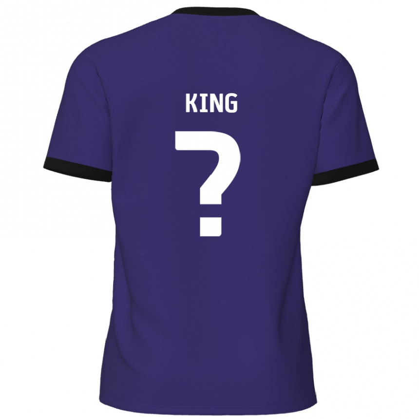 Kids Football Eli King #0 Purple Away Jersey 2024/25 T-Shirt Australia