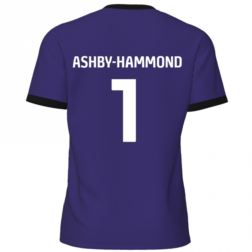 Kids Football Taye Ashby-Hammond #1 Purple Away Jersey 2024/25 T-Shirt Australia